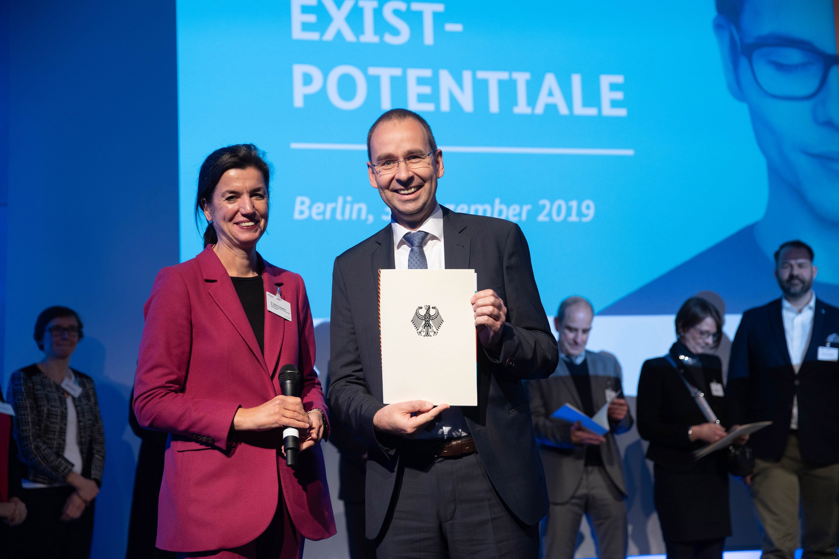 Dr. Gerhard Heusipp at the BMWi competition EXIST-Potentiale